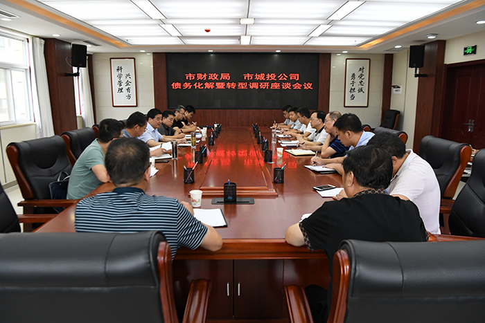 市財(cái)政局劉仲林局長(zhǎng)一行蒞臨公司調(diào)研債務(wù)化解暨轉(zhuǎn)型工作